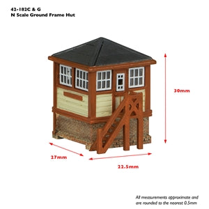 42-182G Ground Frame Hut Green and Cream
