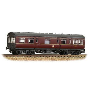 374-880 LMS 50ft Inspection Saloon BR Maroon (Black Ends)