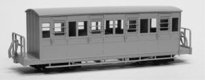 Dundas - OO-9 Ffestiniog and Blaneau Rly 4 Comp Panelled Composite Coach - DM64