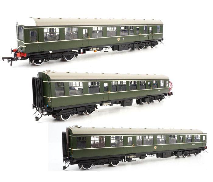 Heljan 1451 Class 104 3 Car DMU M50478/M59186/M50530 BR Green
