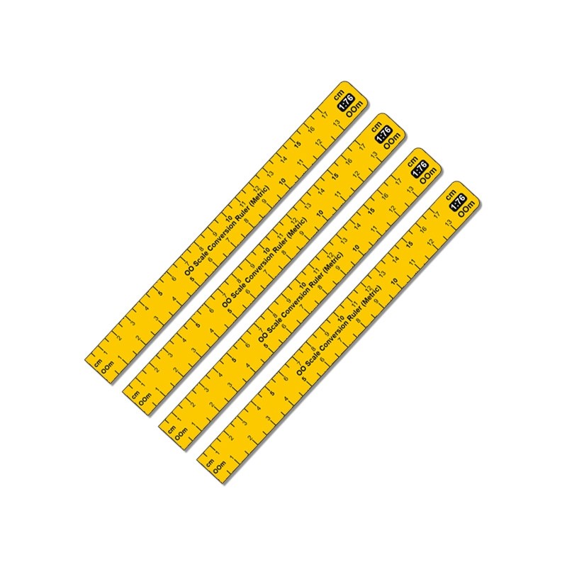PR-CR-76M - 1:76 / OO Scale Conversion Ruler – The Model Railway Shop