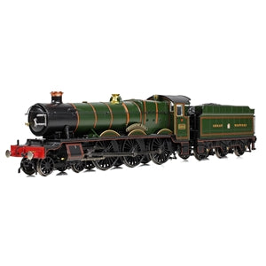 32-004A GWR 49xx Hall No,5900 Hinderton Hall GW Lined Green (GWR) Crest (Preserved)