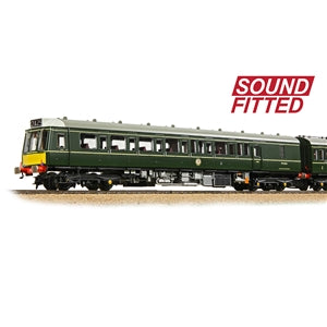 35-503SF Class 117 3-Car DMU R334 BR Green (Small Yellow Panels) - Sound Fitted