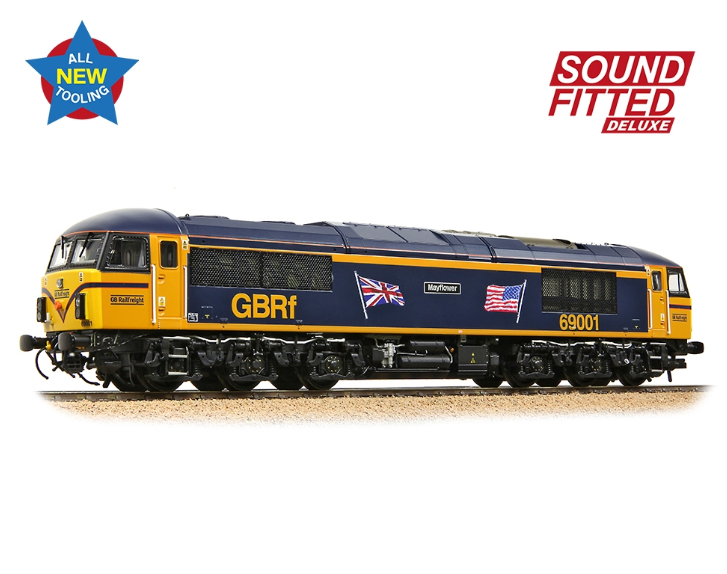 35-776SFX Class 69 - 69001 'Mayflower' GBRf (UK & US Flags) SOUND FITTED DELUXE