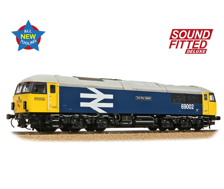 35-777SFX Class 69 69002 'Bob Tiller CM&EE' BR Blue (Large Logo) (GBRf) Diesel Locomotive - DCC Sound Deluxe