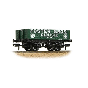 37-063A  5 Plank Wagon Wooden Floor 'Foster Bros.' Green