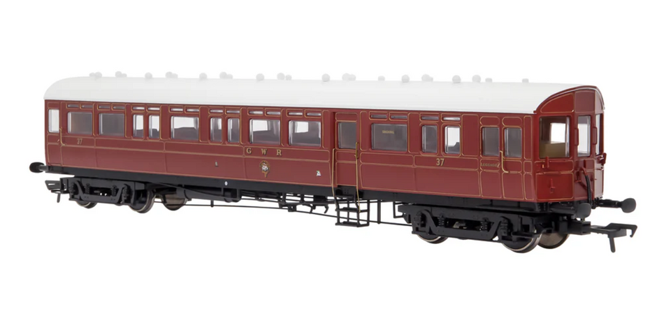 Dapol 4P-004-001 Autocoach GWR 37 Lined Crimson Lake