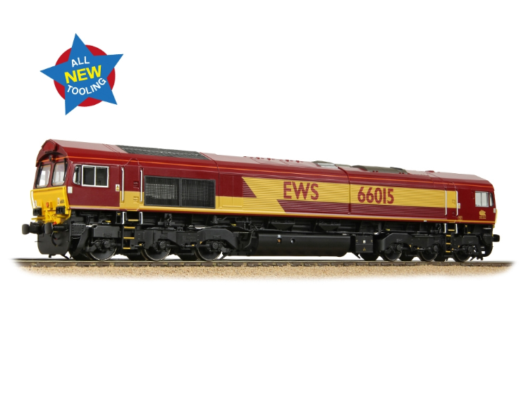 50-000 Class 66/0 66015 EWS Diesel Locomotive
