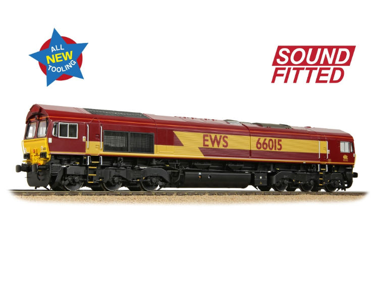 50-000SF Class 66/0 66015 EWS Diesel Locomotive - DCC Sound