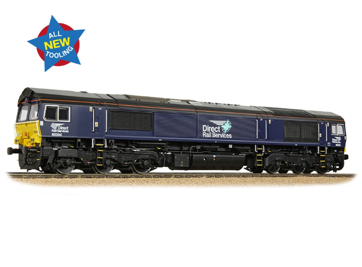 50-009 Class 66/3 66304 DRS Compass (Small Logo) Diesel Locomotive
