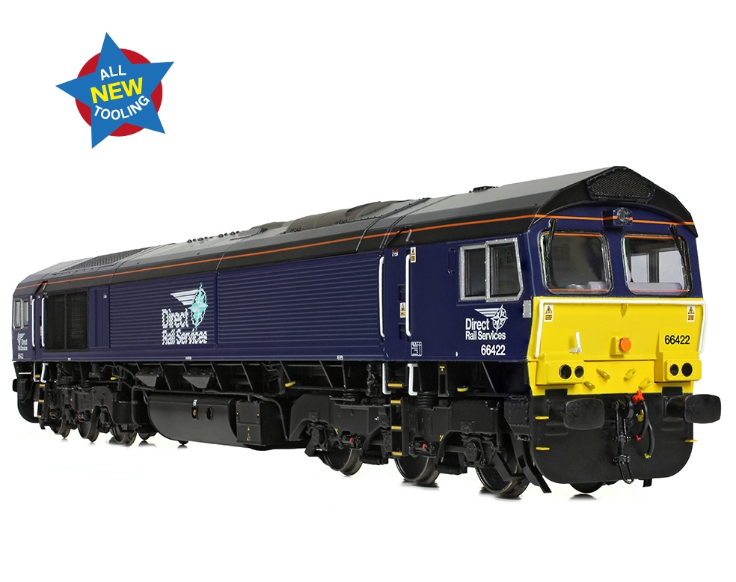 50-010 Class 66/4 66422 'Max Joule 1958-1999' DRS Compass (Small Logo) Diesel Locomotive