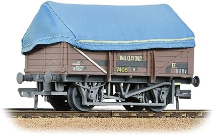 33-085B 5 Plank China Clay Wagon BR Bauxite TOPS w/Hood Weathered