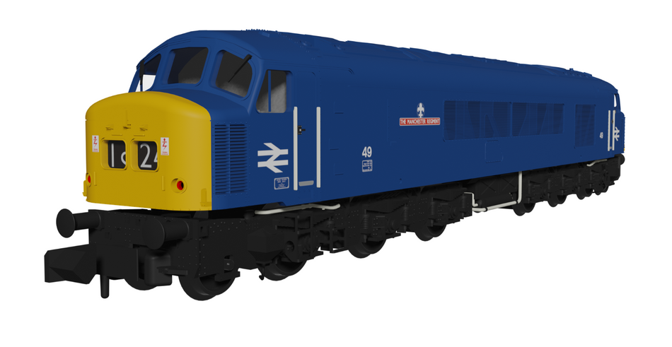 948105 Class 45 49 "The Manchester Regiment" BR Blue With Headcode Blinds Diesel Locomotive