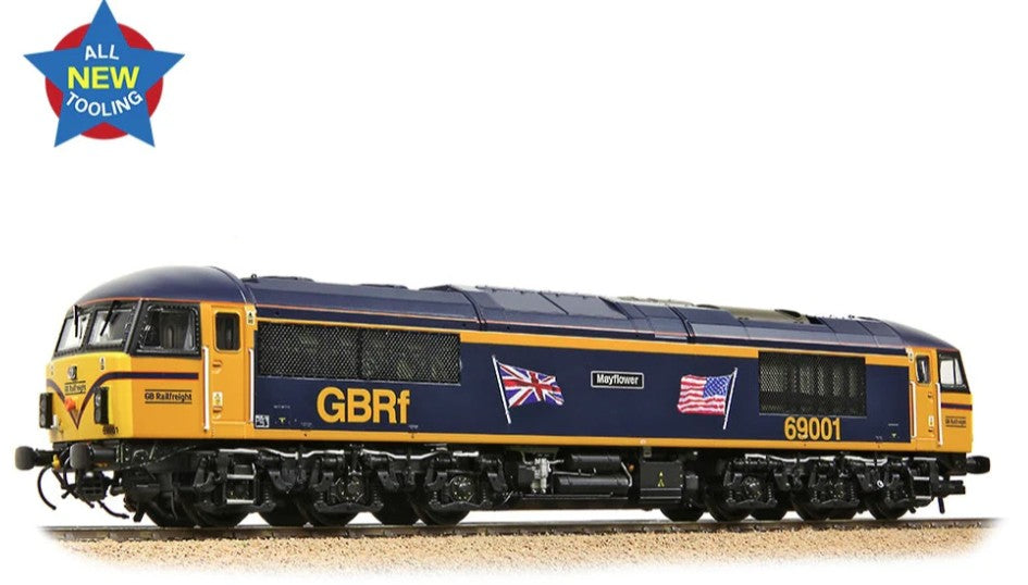Bachmann 35-776 Class 69 69001 'Mayflower' GBRf (UK & US Flags) Diesel Locomotive