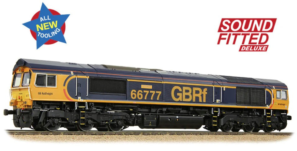 Bachmann 50-003ASFX Class 66/7 66777 'Annette' GBRf Europorte Diesel Locomotive - Deluxe DCC Sound