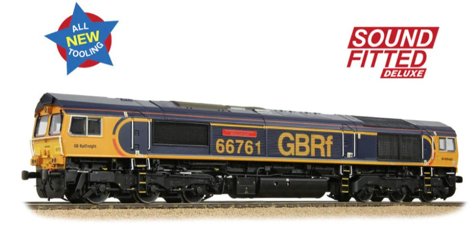 Bachmann 50-003SFX Class 66/7 66761 'Wensleydale Railway Association' GBRf Europorte Diesel Locomotive - Deluxe DCC Sound