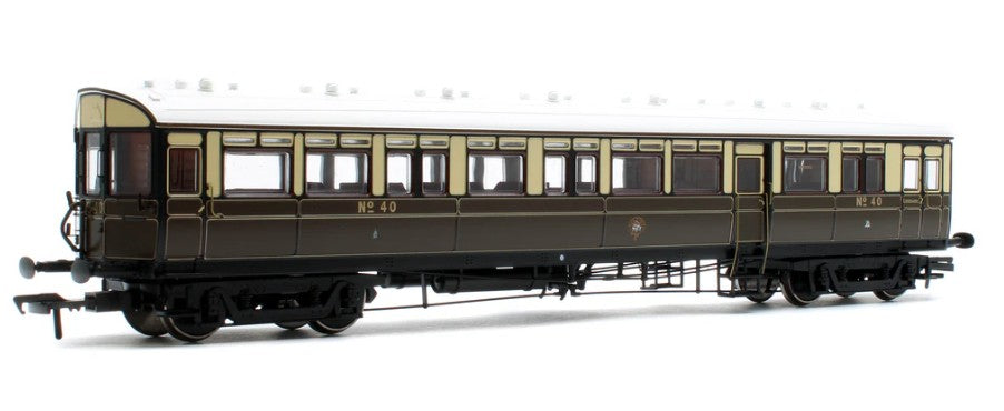 Dapol 4P-004-002 Autocoach GWR 40 Lined Chocolate & Cream