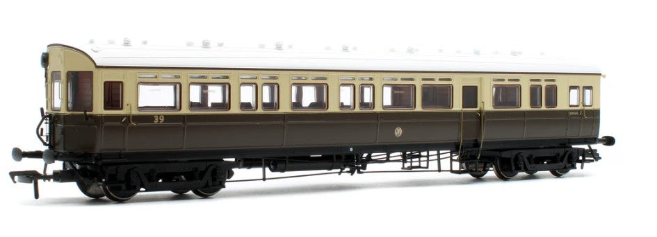 Dapol 4P-004-004 Autocoach GWR Shirt Button 39 Chocolate & Cream