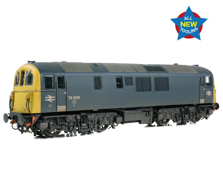 EFE Rail E82010 Class 74 Electro-Diesel 74009 BR Blue Electric Locomotive - Weathered