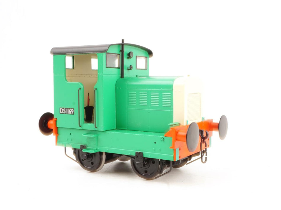 9035 O Gauge Ruston & Hornsby 48DS Open Cab BR SR Green DS1169