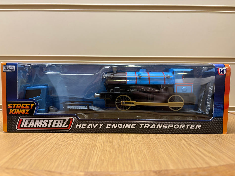 RMTLOT Teamsterz Heavy Engine Transporter- Blue Lorry