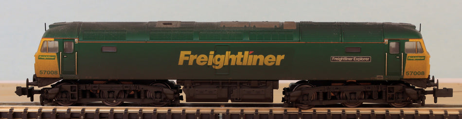 371-651A Graham Farish Class 57/0 57008 "Freightliner Explorer" in Freightliner livery - weathered