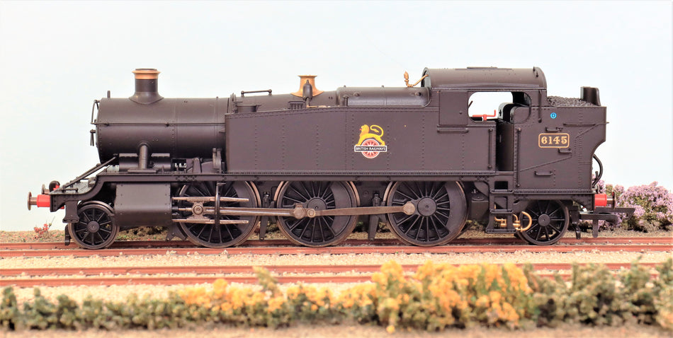 R3723 Hornby Class 61xx 'Large Prairie' 2-6-2T 6145 in BR black with early emblem