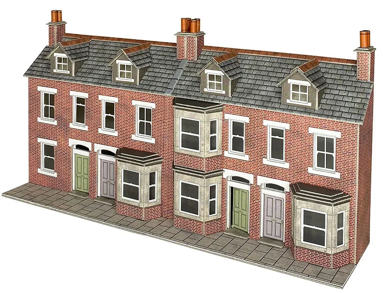 PO302 Low Relief Terraced House Fronts – Brick