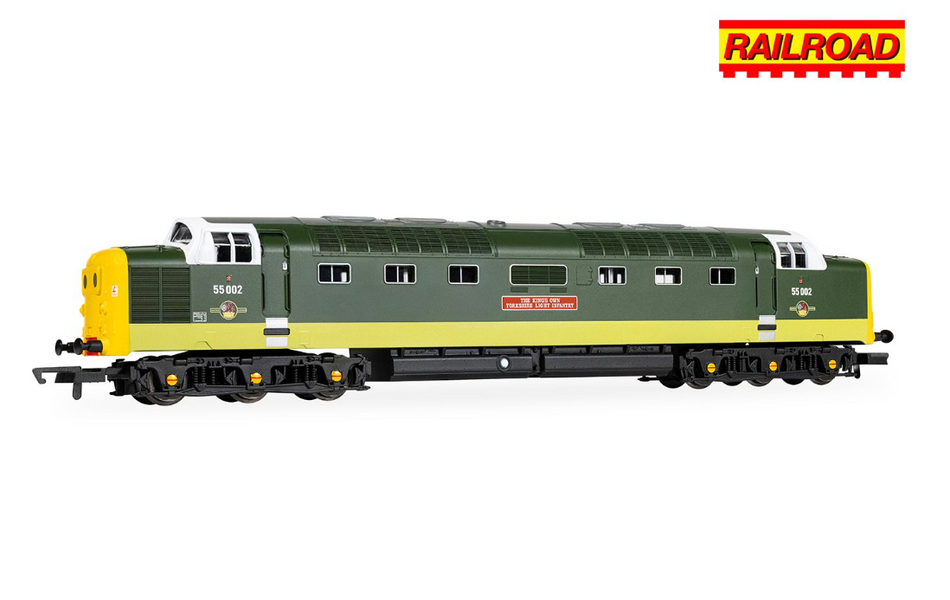 Hornby R30438 RailRoad BR Class 55 The Kings own Yorkshire Light Infantry No.55002 Diesel Locomotive