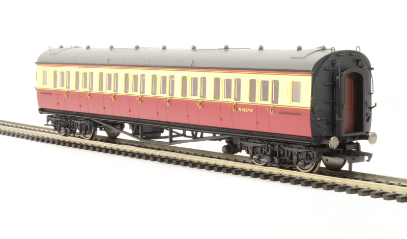 Hornby R4684 Collett corridor 3rd class W4857W in BR crimson & cream