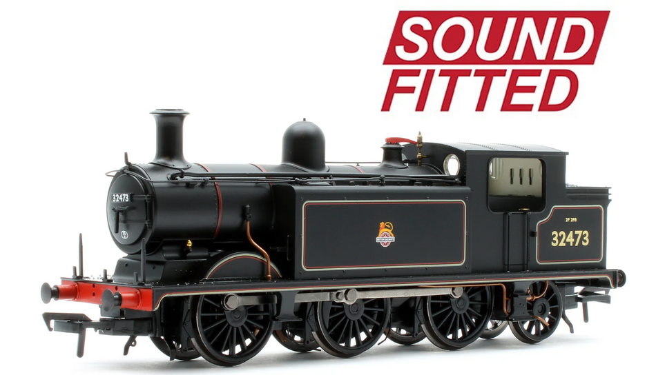 35-079ASF LB&SCR E4 Tank 32473 BR Lined Black (Early Emblem) Steam Locomotive - DCC Sound