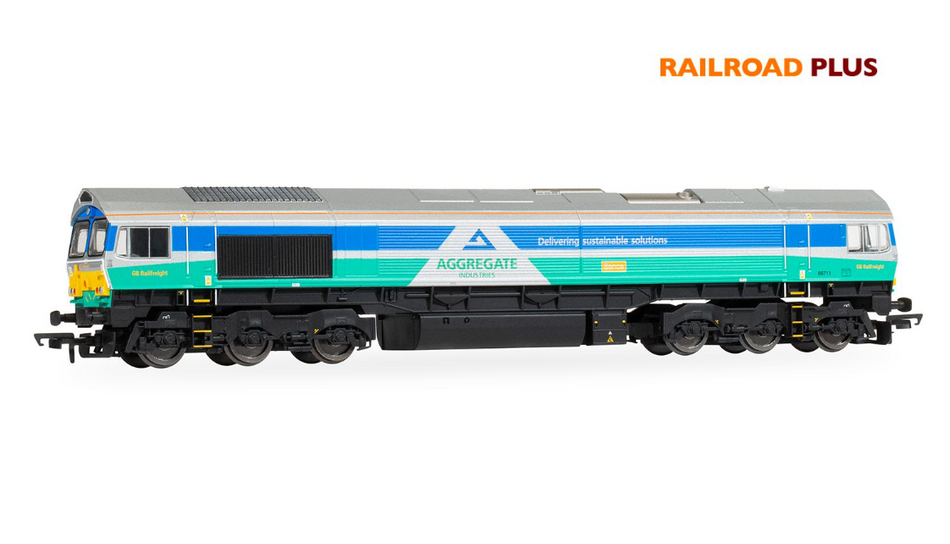 R30428 RailRoad Plus: Class 66 - Aggregates Industries - 66711 'Sence'
