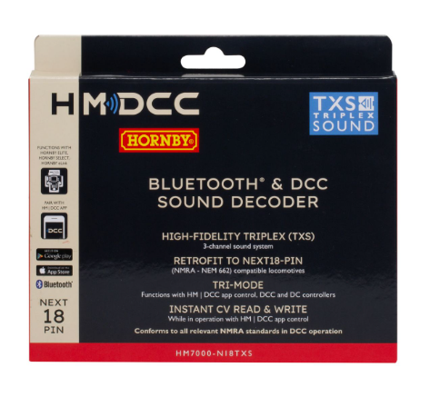 R7345 HM7000-N18TXS: Bluetooth® & DCC Sound Decoder (Next18-pin)