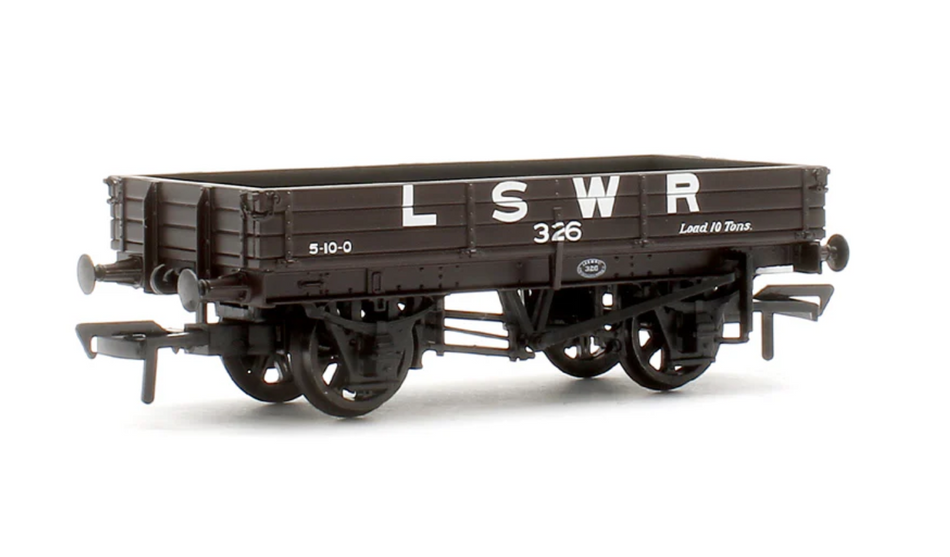 37-940 3 Plank Wagon LSWR Brown No.326