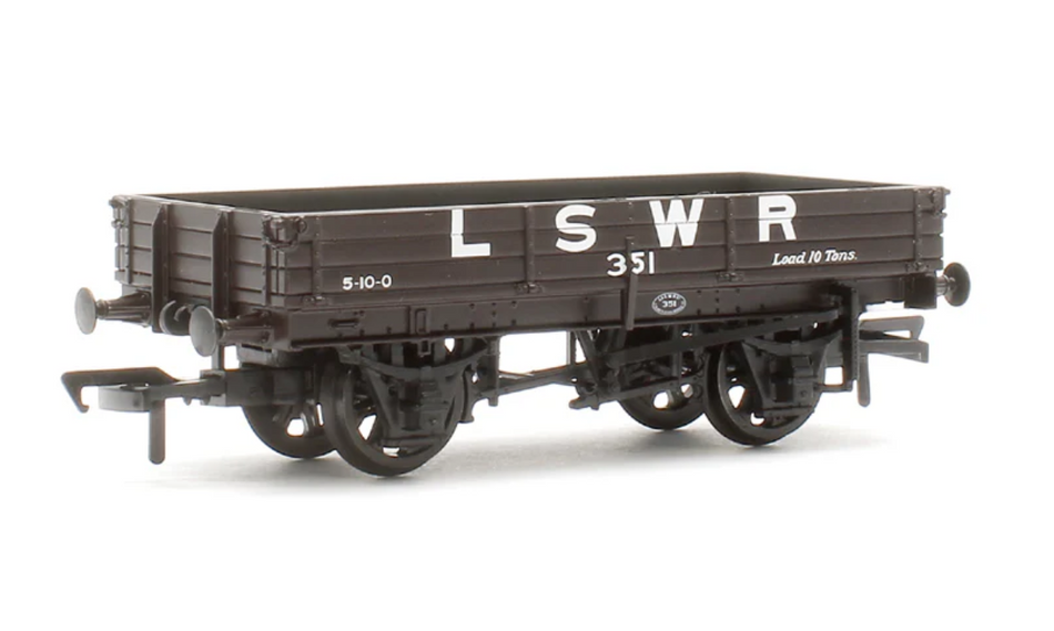 37-940A 3 Plank Wagon LSWR Brown No.351