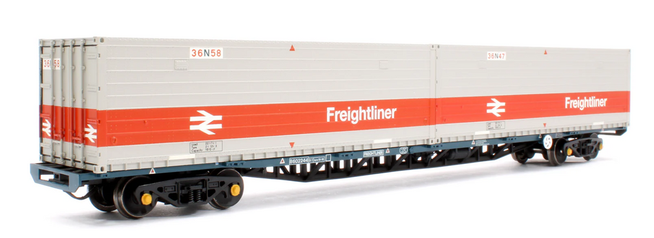 38-626C BR FFA Inner Flat BR Blue No.B602244 2 x Type N Freightliner Containers