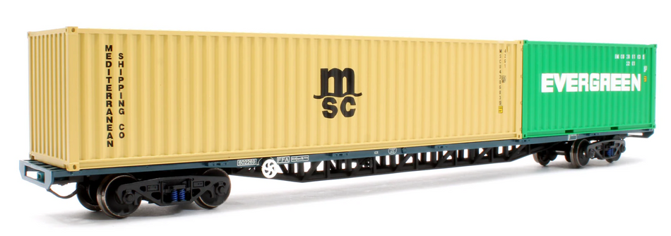 38-628B BR FFA Inner Flat BR Blue (TOPS) No.602269 & 20ft & 40ft ISO Containers