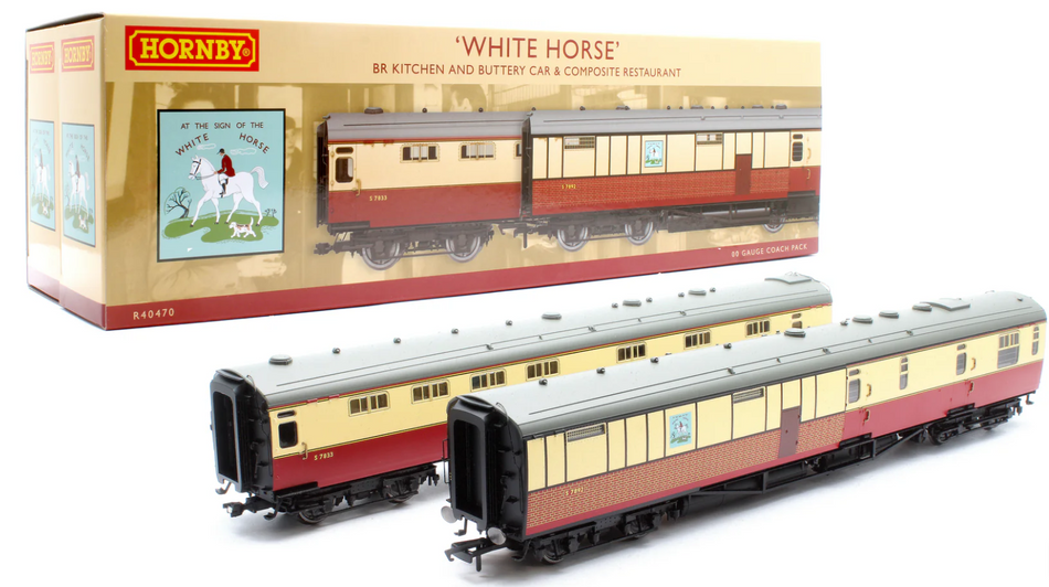 R40470  BR 'Tavern' Kitchen and Buttery Car & Composite Restaurant - White Horse 7833 Twin pack