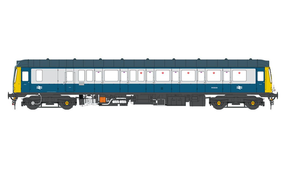 HN1213 Class 121 Diesel Railcar W55028 BR Blue/Grey