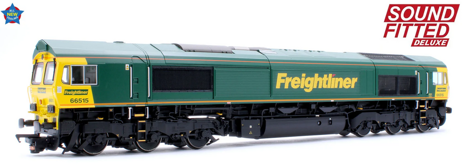 50-001SFX Class 66/5 66515 Freightliner Green Diesel Locomotive - Deluxe DCC Sound