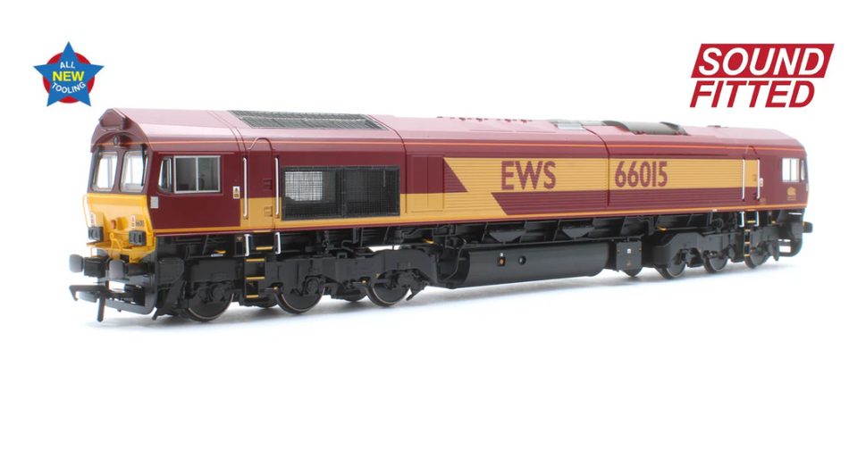 50-000SF Class 66/0 66015 EWS Diesel Locomotive - DCC Sound