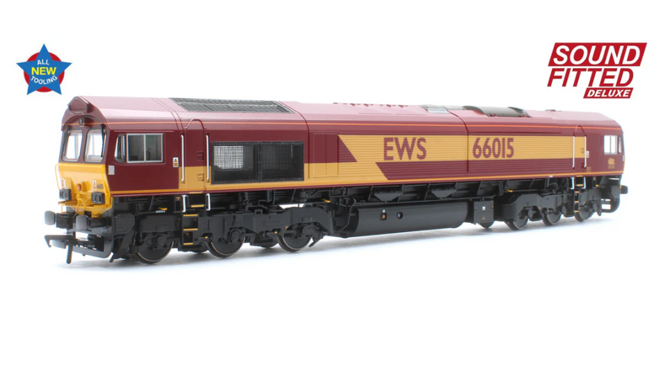 50-000SFX Class 66/0 66015 EWS Diesel Locomotive - Deluxe DCC Sound