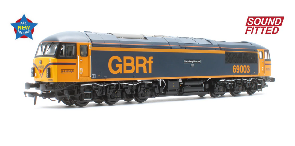 35-778SF Class 69 69003 'The Railway Observer' GBRf Diesel Locomotive - DCC Sound