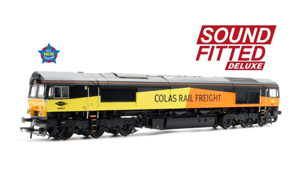50-004SFX Class 66/8 66847 'Terry Baker' Colas Rail Freight Diesel Locomotive - Deluxe DCC Sound