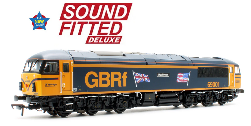 35-776SFX Class 69 - 69001 'Mayflower' GBRf (UK & US Flags) SOUND FITTED DELUXE