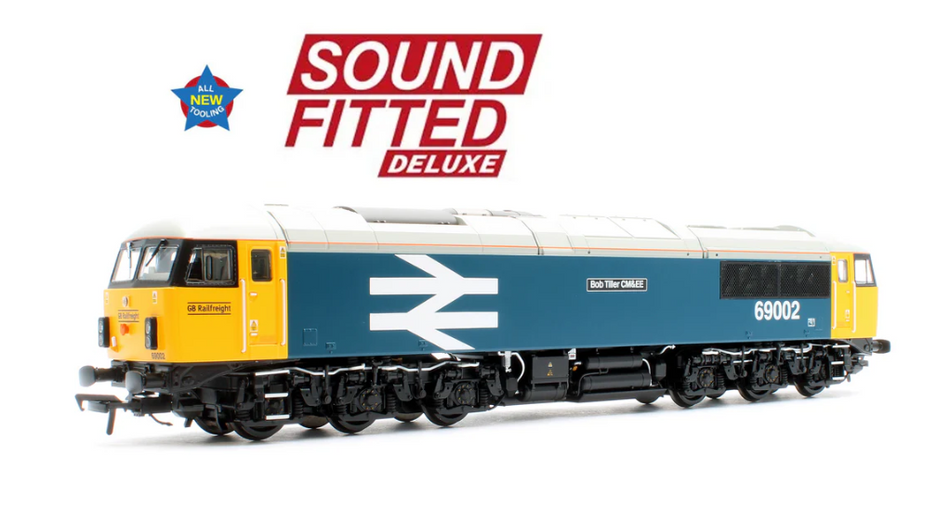 35-777SFX Class 69 69002 'Bob Tiller CM&EE' BR Blue (Large Logo) (GBRf) Diesel Locomotive - DCC Sound Deluxe