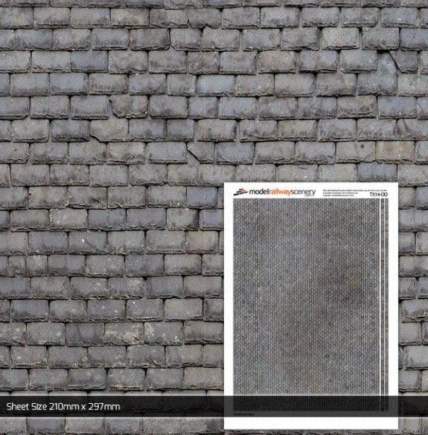 TX026 OO/HO Cobblestones Texture Paper (x5)