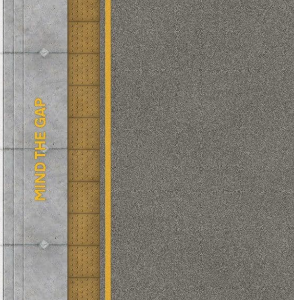 TX233 OO/HO Asphalt Platform Sheets With Network Rail Coping (x5)