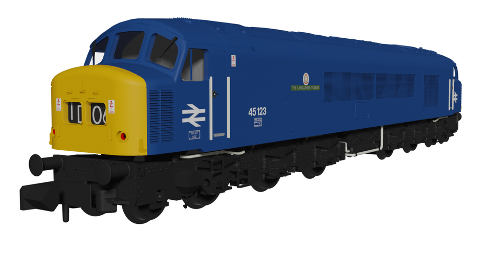 948606  Class 45 45123 “The Lancashire Fusilier” BR Blue With Headcode Blinds