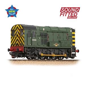 Bachmann 35-926SFX  - Class 08 08923 BR Green/Wasp Stripes